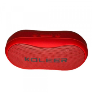 Bluetooth Speaker with FM Radio, USB, Micro SD Slots & Detachable Strap S29 (Red)