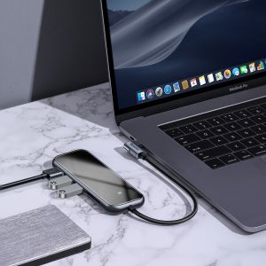 Multifunctional HUB Expansion Adapter Type C To 3xUSB3.0 HD4K SD TF PD