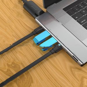 HUB Dual Type-c Multi-function Docking Station 7in1 Multi-port
