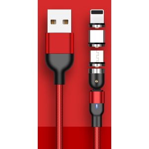 Rotating magnetic data cable - Red-0.5m