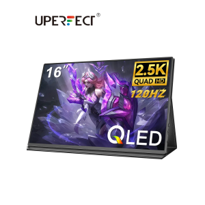 UPERFECT QLED 16" 2.5K Poratable Monitor w/ Type C 144Hz HDMI 120Hz XBOX Switch PS5 Gaming Display Laptop PC Phone Second Screen