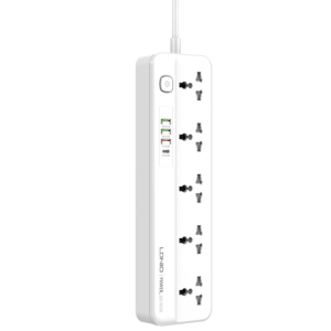 Multi Port Power Strip (White)