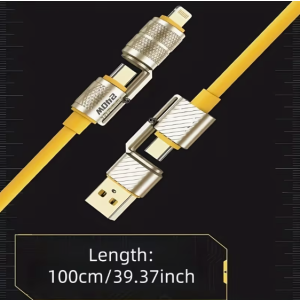 4-in-1 Multifunctional USB C Lightning Data Cable 