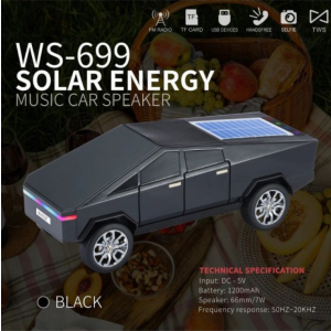 Futuristic Cybercar-Inspired Bluetooth Speaker (Black)