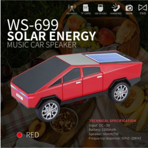 uturistic Cybercar-Inspired Bluetooth Speaker (Red)