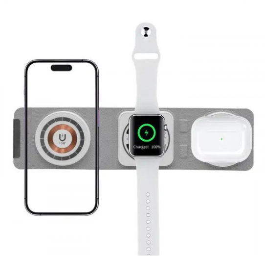 3-in-1 MagSafe Compatible wireless Charging Station (white)