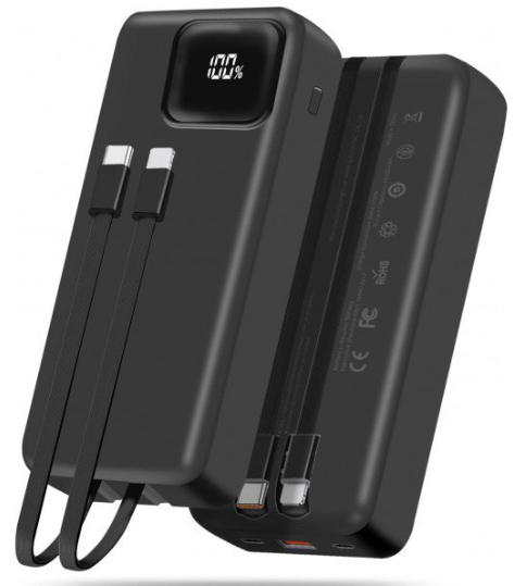 Fast Charging Portable Power Bank Battery Charger (Black)